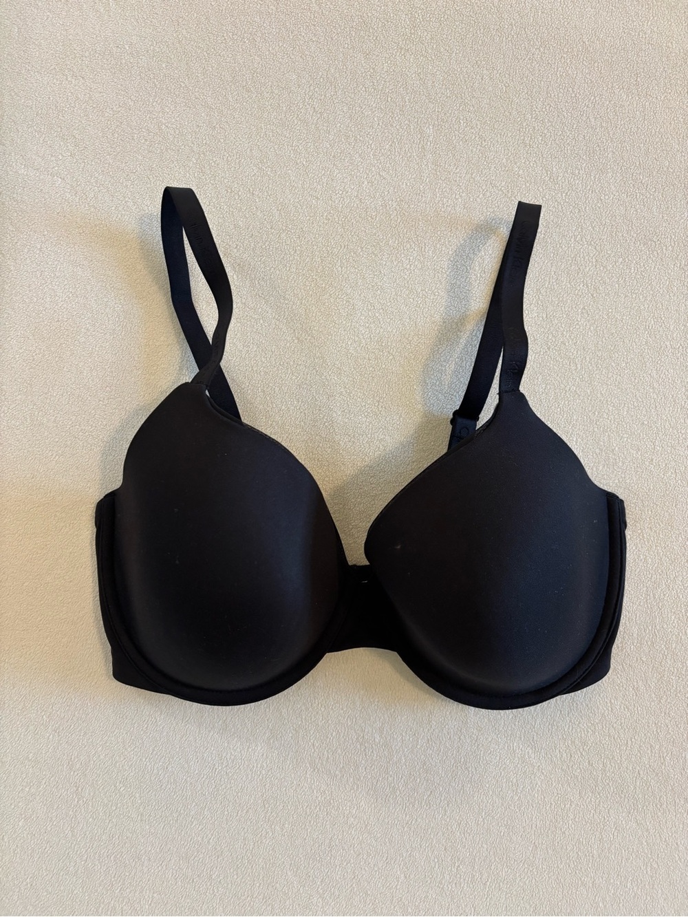 Calvin Klein QP15000 Black Lightly Lined Demi T-Shirt Bra 34DD